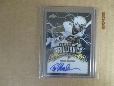 2020 Leaf Flash of Brilliance Blue 02/35 Tyler Johnson #FB-TJ1 Rookie Auto