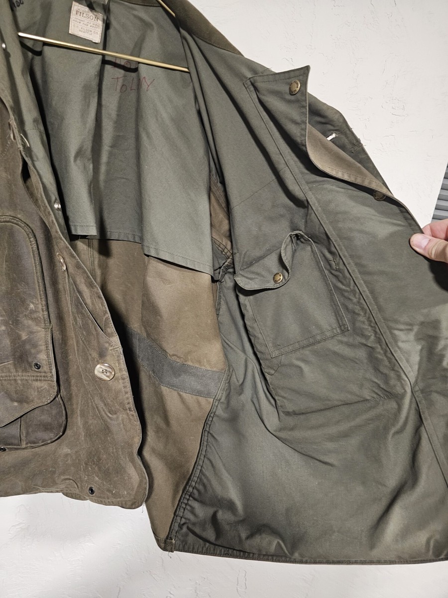 ジャケット・アウター usa FILSON wax cotton short hunting Filson Tin Cloth Short Lined Cruiser Jacket 20232828