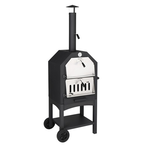 Outdoor Wood Fired Pizza Oven with Pizza Stone, Pizza Peel, Grill Rack , Camping - Picture 6 of 24