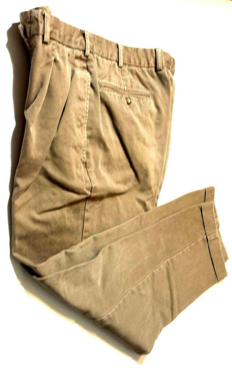FACONNABLE Men's ELEGANT Designer KHAKI CHINO TROUSERS Pants 33