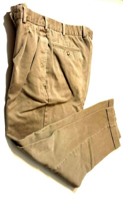 FACONNABLE Men's ELEGANT Designer KHAKI CHINO TROUSERS Pants 33