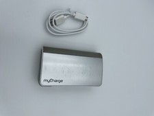 myCharge Hub 6000mAh Portable Power Bank w/ Built-In Cables Silver OEM RFAM-0229