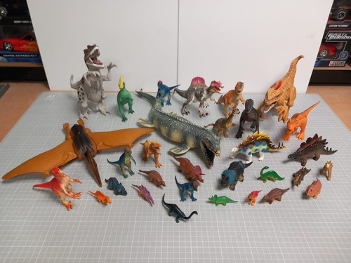 Large Dinosaur Bundle Plastic Toy Dino Dinosaurs Various Sizes Jurassic Play