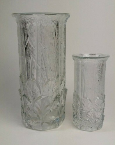 Paar alte italienische Glasvasen Deko Stil in super Zustand