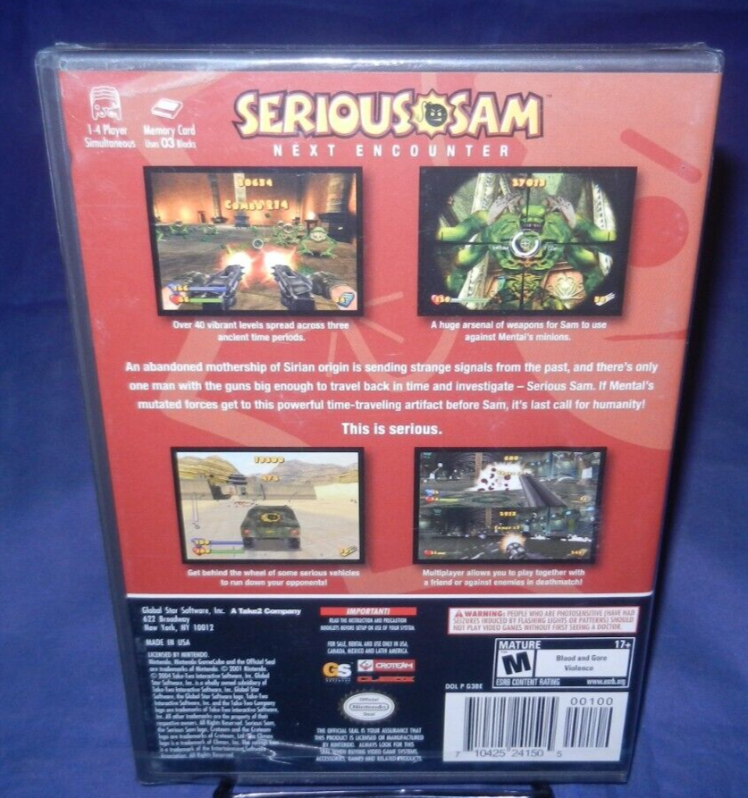Jeu Serious Sam Next Encounter Complet Pour Nintendo GameCube - Bon état FR