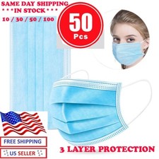 Face Mask Medical Surgical Dental Disposable 3-Ply Ear-loop Mouth Cover