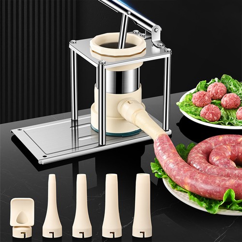 Manual Sausage Stuffer Vertical Stainless Steel Meat Press Filler Maker Machine