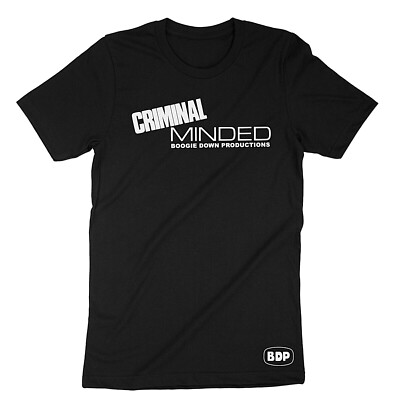 Boogie Down Productions BDP KRS One Criminal Minded Graphic Hip Hop Men's Tee