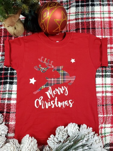 Christmas Xmas T-shirts Girl Boy Family Holidays Santa Navidad Claus Cotton New - Picture 28 of 92