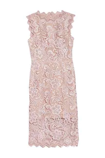 Claudette crochet sale lace sheath dress