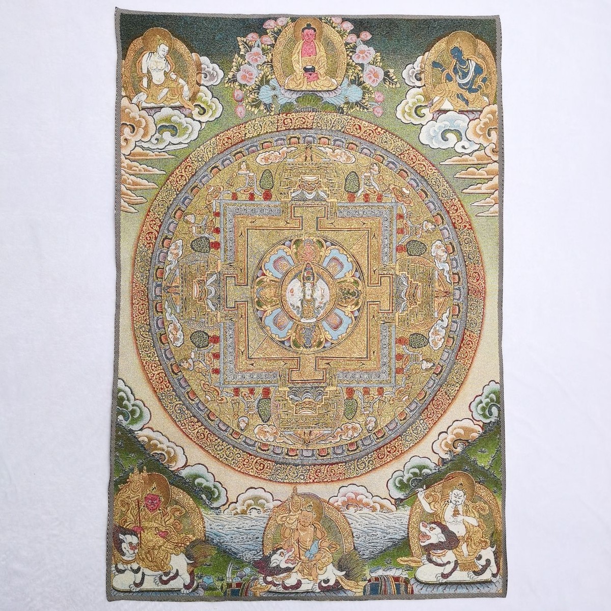 36in Tibetan Silk Thangka Tangka Buddhism Mandala Kalachakra Wall