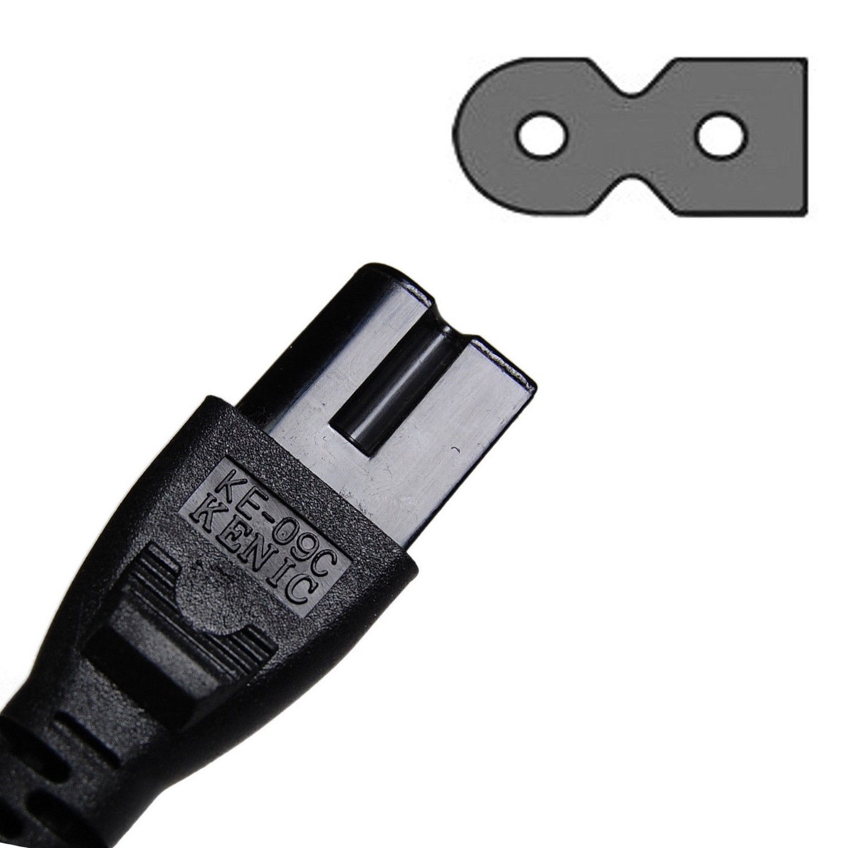 Cavo Alimentazione CA HQRP 10ft Per Roland DM-10, CM-30, AR-3000R - IEC C7 Polarizzato