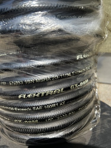 100ft FLEXTRAL Hydraulic Hose 1/2" GX Hose / gasoline water diesel fuel 2320 psi - Picture 2 of 4