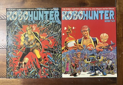 ROBOHUNTER BOOK ONE & TWO JOHN WAGNER-IAN GIBSON -Vintage