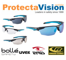 New Bolle TRYON Safety Glasses Sunglasses Anti Fog Anti Scratch 5 Lens Options