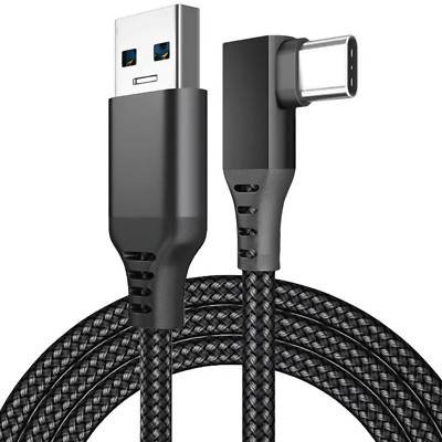 REAGLE USB Typ A-C VR-Brillen-Kabel 5m 90° Winkel Oculus Meta Quest 3S PC Steam