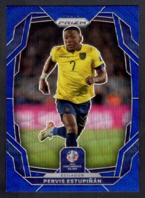 2024 Panini Prizm Copa America Blue Wave Pervis Estupinan /199