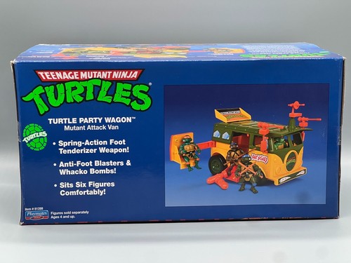 TURTLE PARTY WAGON TMNT Teenage Mutant Ninja Turtles Van Reissue Playmates NEW - Picture 2 of 5