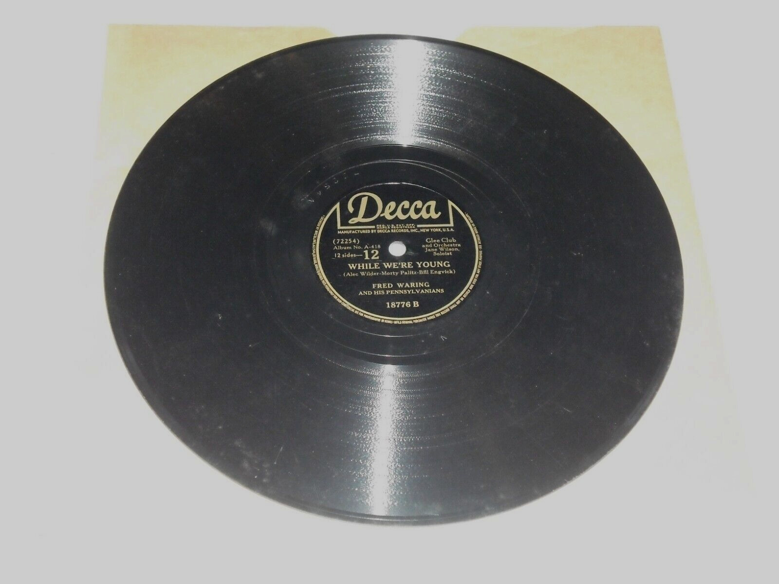 FRED WARING-Louise (1944) DECCA 10" Shellac Single