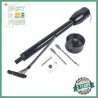 Black 28"Steering Column Floor Shift Manual w/9 Hole Wheel Adapter No Key for GM