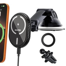 for iPhone 17 MagSafe Car Mount Charger, 15W Fast Wireless Charging Magnetic ...