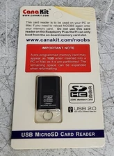 NEW SEALED BOX CANAKIT USB MicroSD Card Reader