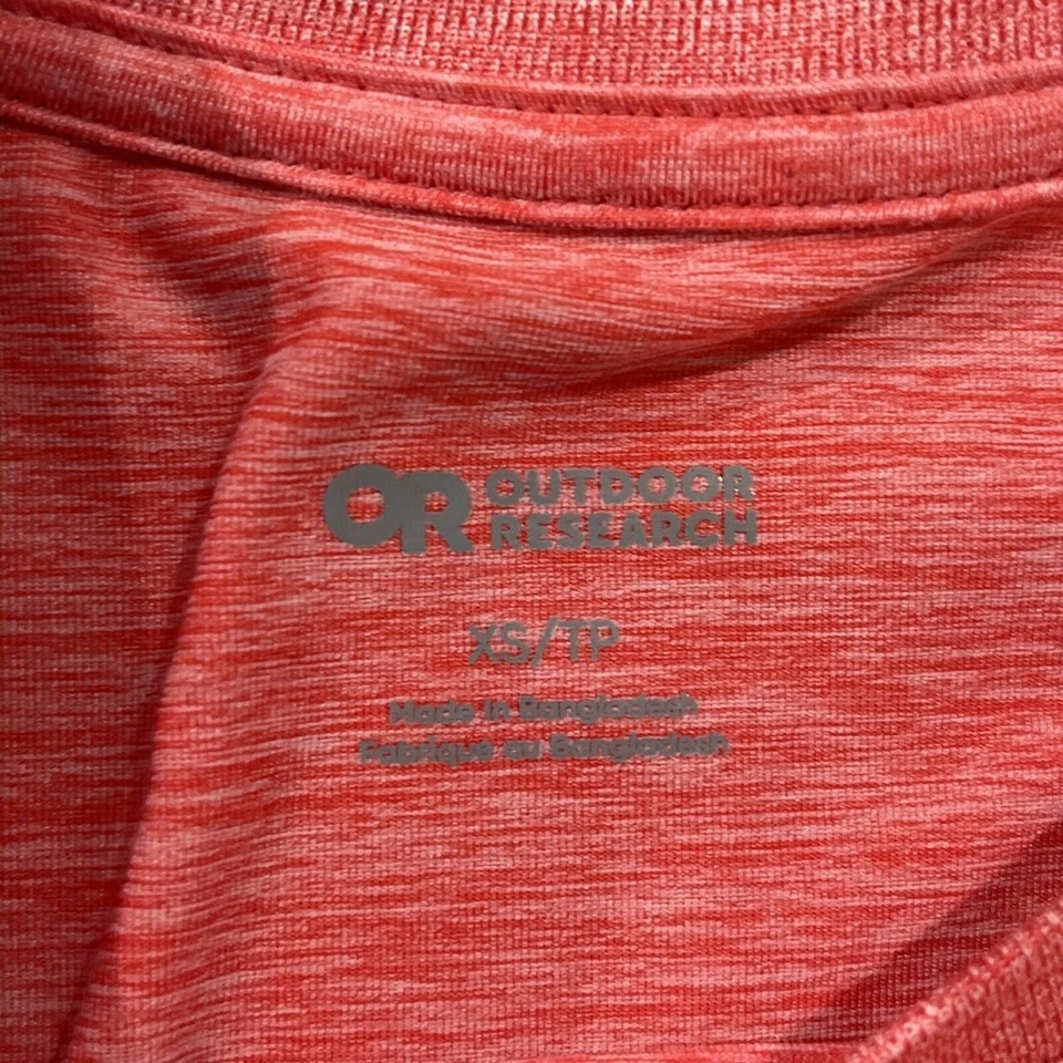 Camiseta para mujer Outdoor Research Essential Boxy XS roja ruibarbo brezo camisa UPF 30 Foto 3 de 4