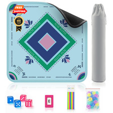Gedgan Mahjong Mat Set for American Mahjong, 32.4x32.4 inches, Hehua-set-1