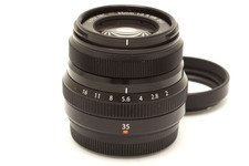 Very Clean Fuji FUJIFILM XF 35mm f2 R WR Lens Black with Hood 50957