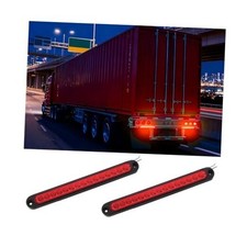 2PCS 10 Inch 15 LED Trailer Tail Light Bar, Vehicle Stop Turn Tail Lights Red