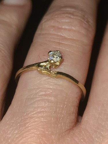 14k Gold Ring, Delicate Gold Ring, Deinty Gold Ring