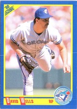 David Wells 1990 Score #491a Toronto Blue Jays