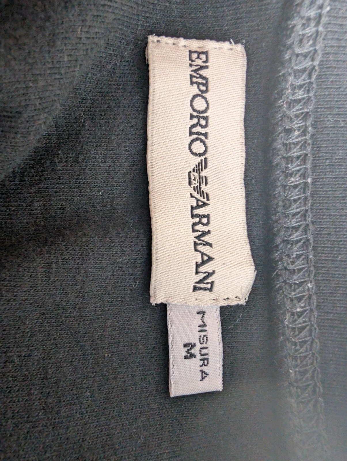 Emporio Armani Denim Blue black sweater. Mens Medium. DN2350 image 6