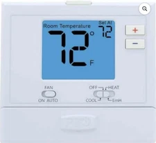 PRO T721 Digital Non-Programmable, Multi-Stage Thermostat w/Heat Pump (2H/1C)