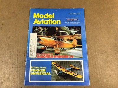 Vintage Model Aviation Magazine - April 1978