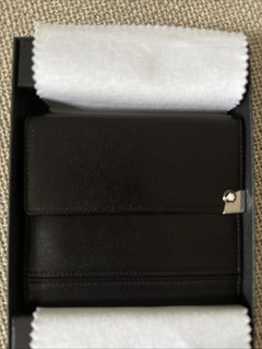 Montblanc Portmonee/Geldbörse_Leder_schwarz