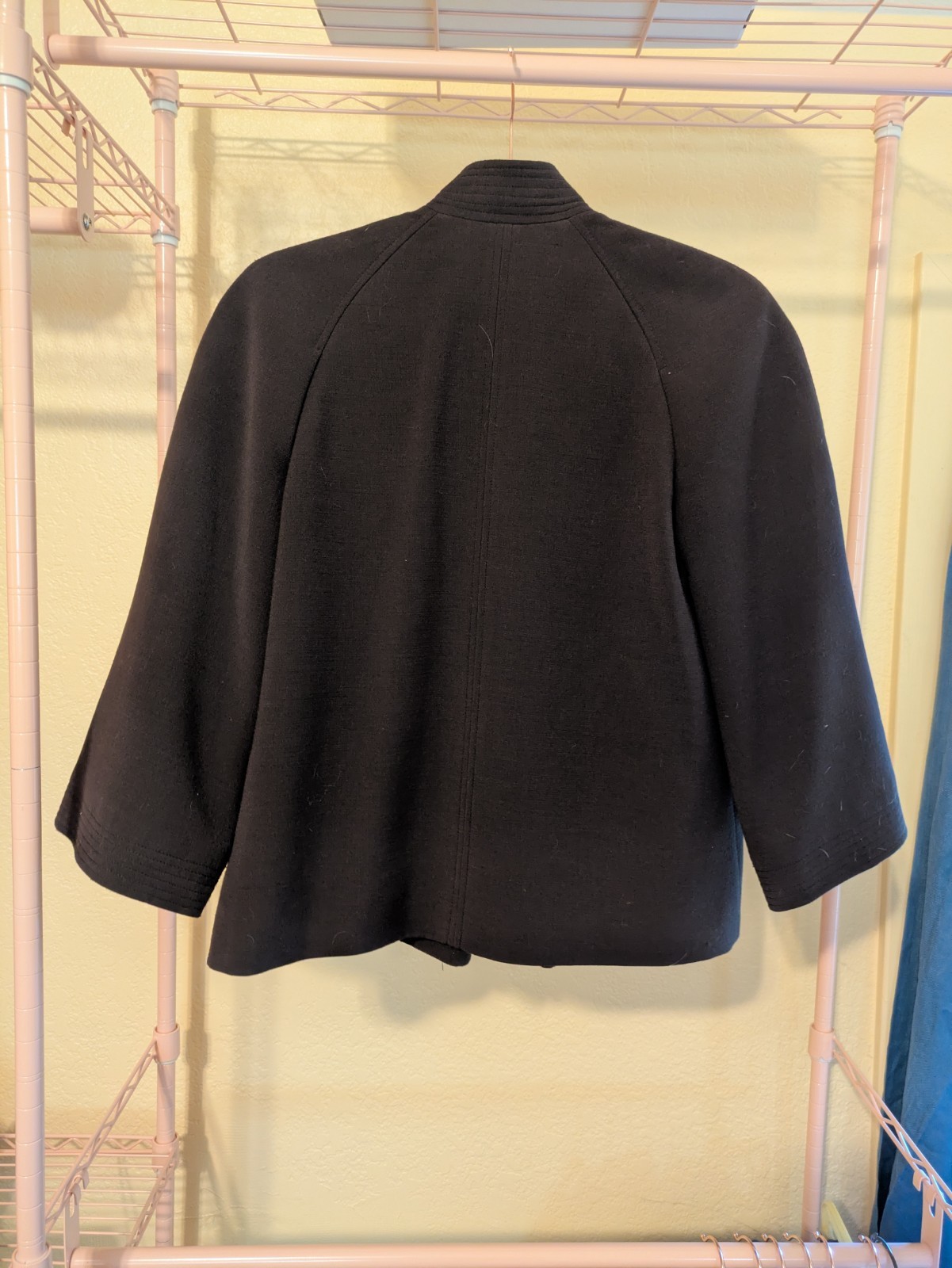 Rare Stylish Calvin Klein Chic Women's Brown Button Lined Jacket image 7