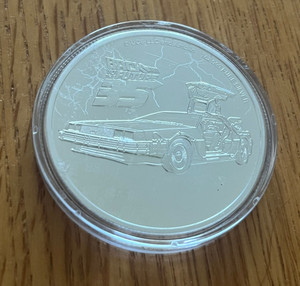 Back to the Future Silver Coin | eBay