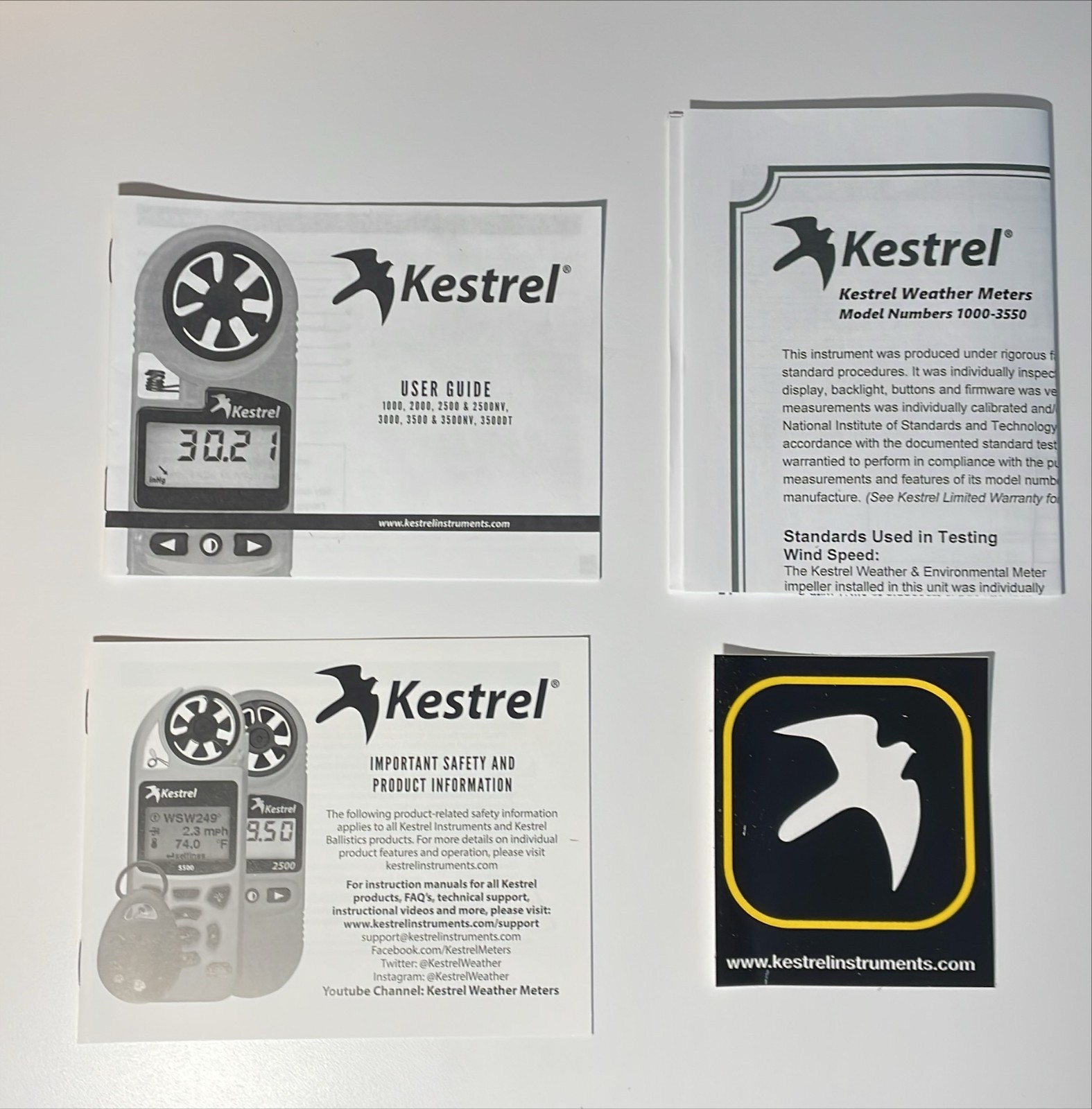 Kestrel 3000 Handheld Weather Meter - Red Part # 0830