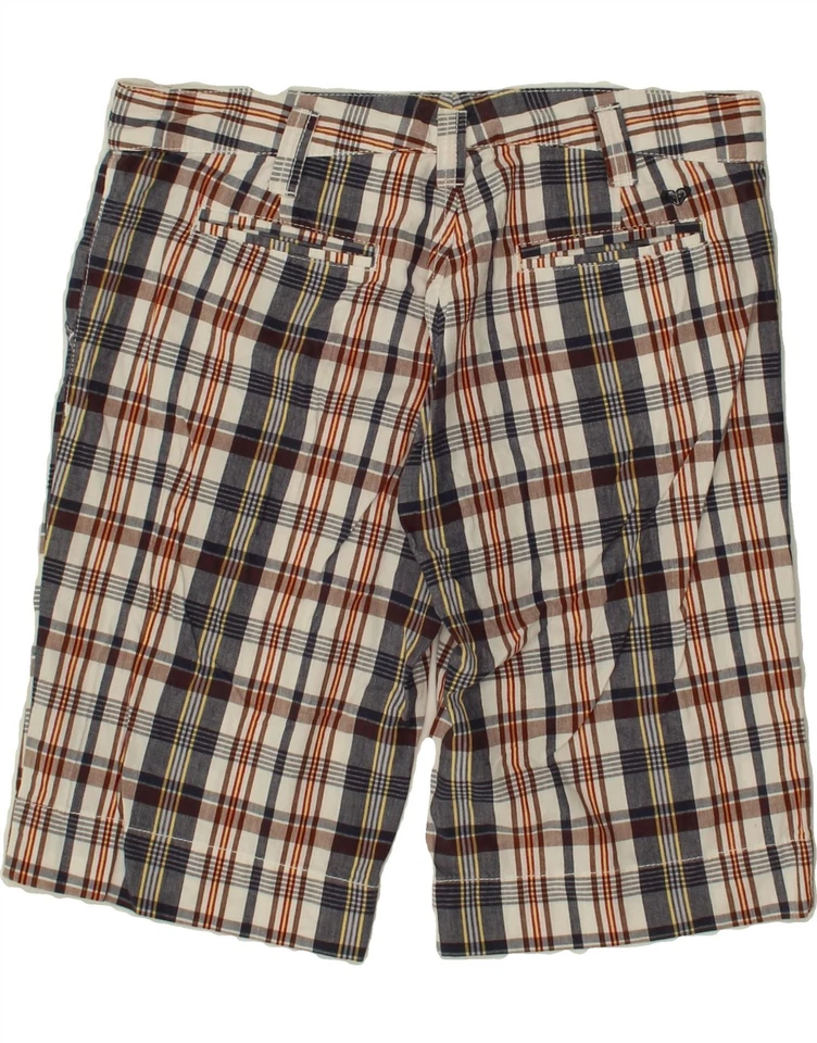 Pantalones Cortos Chinos ROXY Mujer US 9 Grandes W33 Algodón a Cuadros Multicolor CL34 Foto 2 de 3