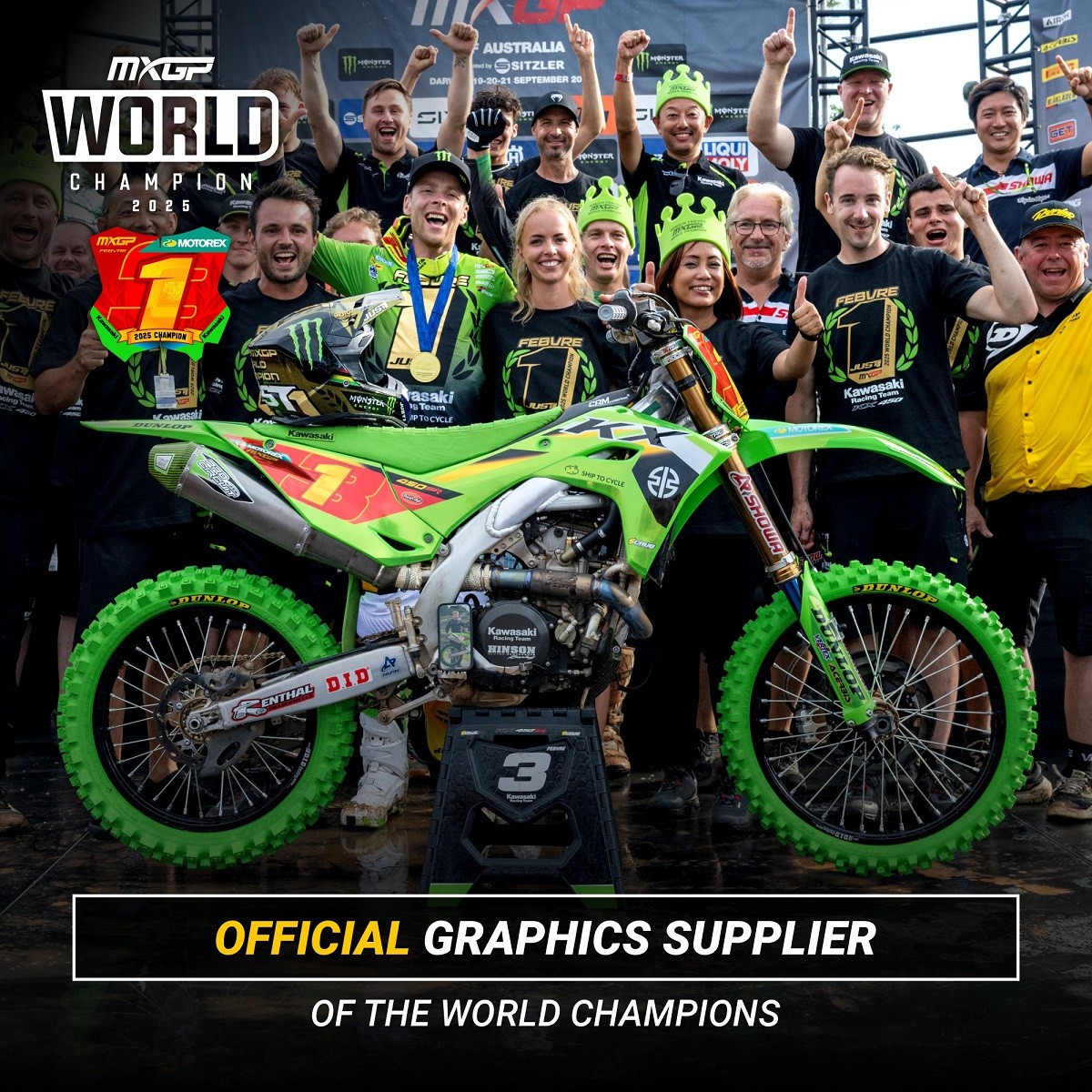 Kawasaki KX450 2019-2023 KX250 2021-2024 KXF Graphics Decals