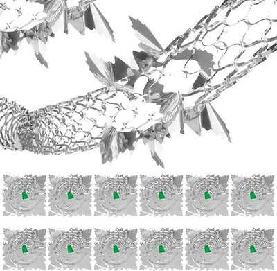 PENCE & MOON COLLECTIVE 12 Pcs Silver Foil Garland Christmas Ceiling Decorations Indoor, Xmas Ceiling Ch