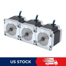 3PCS Nema 23 Stepper Motor 1.26Nm(179oz.in) 56mm 2.8A 6.35mm Shaft CNC Hobby