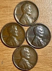 1910-S 1912-S 1914-S 1924-D Lincoln Cent VF/XF FULL Wheat Set Collection Lot