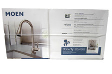 Moen Doherty Single Handle Kitchen Faucet Spot Resist Stainless 87260SRS-SEALED 