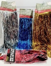 21" Christmas Tinsel Icicles 5 Packages NWOT 3 Colors 1000 Ea  Metal Skirting