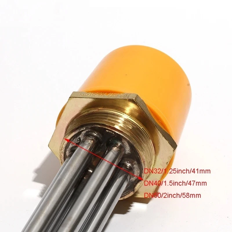 Electric Boiler Immersion Tubular Heating Element Thread DN32 DN40 DN50 3-12KW - Image 2 of 4