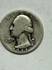2 Washington Silver Quarters - 1942- 1955 90 Percent Silver Coins