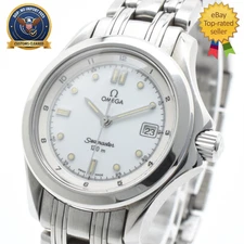 Vintage [N MINT] OMEGA Seamaster 596.1501 Cal.1424 Quartz White Dial Women Watch