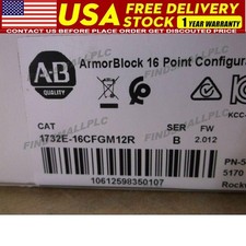 1732E-16CFGM12R Allen Bradley  PLC 16 Pt Configurable ArmorBlock I/O US Free Tax